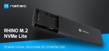 Корпус Карманный SSD-накопитель M.2 Внешний NATEC Rhino Lite NVME USB 3.1 M2 NKZ2286