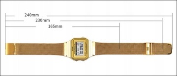Zegarek męski SKMEI bransoleta elektroniczny LED
