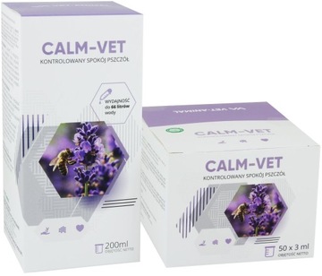 CALM-VET 200 ml łagodny przegląd pszczół, łączenie rodzin, spokój w Ulu