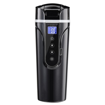 Intelligent digital display car electric heating thermos cup 450ml