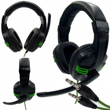 SŁUCHAWKI GAMINGOWE DLA GRACZY Z MIKROFONEM do PC