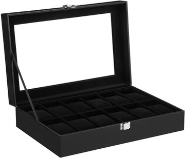 PUDEŁKO ETUI ORGANIZER SZKATUŁKA NA ZEGARKI 12szt prezent