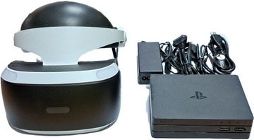 GOGLE SONY PS4 PLAYSTATION VR V2 + MODUŁ PROCESORA + OKABLOWANIE