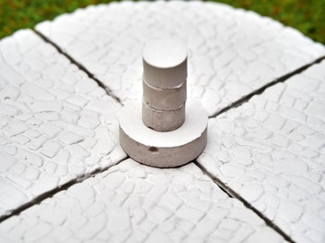 Кирпич гипсовый широкий дорожный, изгиб, форма 01j