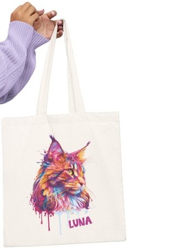 СУМКА МЕЙН-КУН КОШКА ПОДАРОК ​​ПЕРСОНАЛЬНОЕ ИМЯ