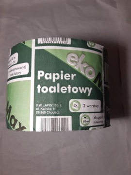 Papier toaletowy ekologiczny ECO MAX 68 M 2 warstwowy Duża rolka 8 szt.
