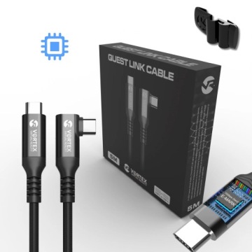 VortexVR Kabel pro Meta Link 5 m Usb-c nabíjecí upevňovací prvek