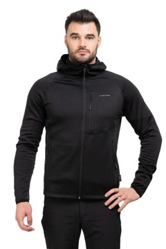 Bluza trekkingowa z polarem męska Viking Jukon hoody-black l