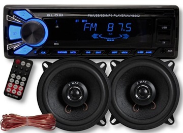 radio samochodowe bluetooth USB AUX głośniki 13