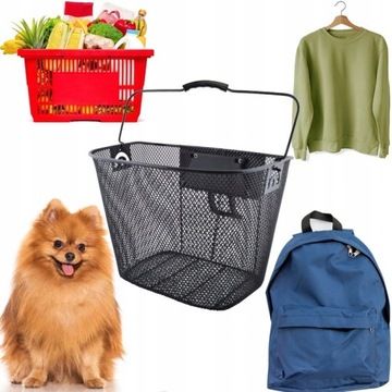 БОЛЬШАЯ КОРЗИНА ДЛЯ ВЕЛОСИПЕДОВ МЕТАЛЛИЧЕСКАЯ КОРЗИНА ДЛЯ ВЕЛОСИПЕДОВ CLICK + БЕСПЛАТНАЯ ВЕЛОСИПЕДНАЯ ЛАМПА