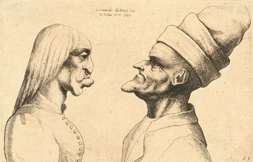 Rep Leonardo Da Vinci Szkice 110x70 obraz płótno