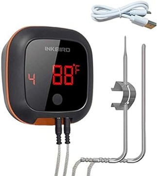 TERMOMETR DO GRILLA, MIĘSA INKBIRD IBT-4XS Z 4 SONDAMI USB TYP B
