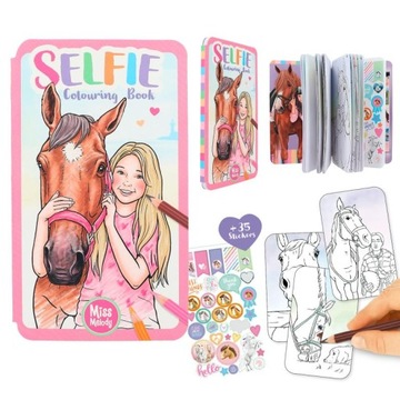 KOLORWANKA SMARTFON SELFIE Z KONIKIEM + NAKLEJKI