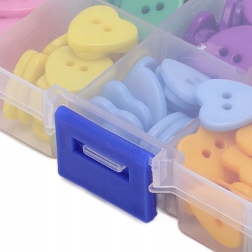 ЦВЕТНЫЕ ПУГОВИКИ ИЗ СМОЛЫ, микс 180 шт.