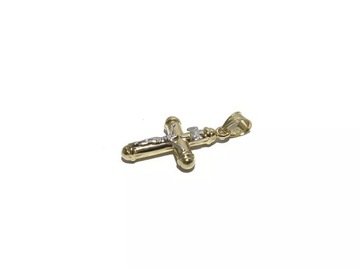 NIENOSZONA ZŁOTA ZAWIESZKA KRZYŻ 0,94G P585 25X16MM