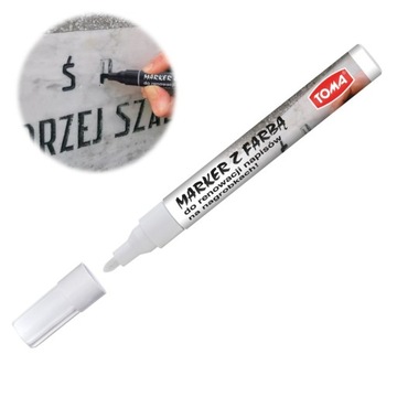 MARKER Z FARBĄ DO RENOWACJI NAGROBKÓW LITER Biały
