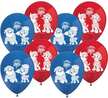 Balony urodzinowe PSI PATROL paw urodziny DUŻE x8