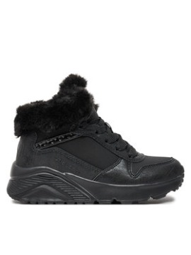 SKECHERS UNO LITE - COMFURT COLLAR (28) Взуття зимове дівчаче Чорний