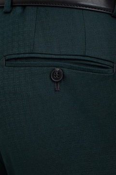 Zielone spodnie na kant z wiskozą