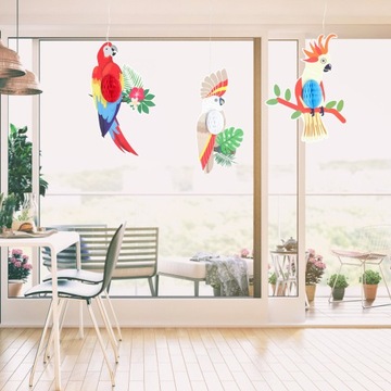 ЛУАУ PARTY BIRDS СОТОВЫЕ БУМАЖНЫЕ УКРАШЕНИЯ