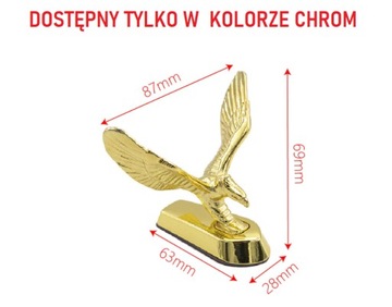 ХРОМИРОВАННЫЙ ОРЕЛ ДЛЯ МОТОЦИКЛОВОГО КРЫЛА ОРНАМЕНТ