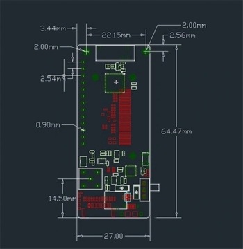 Плата разработки TTGO LoRa 433 МГц WiFi ESP32 OLED 0,96 дюйма