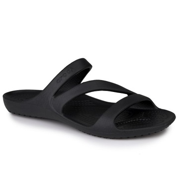 Klapki damskie, sportowe CROCS KADEE II SANDAL W BLACK NOIR 206756001