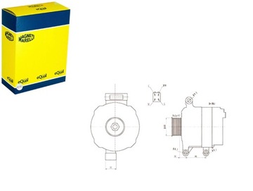 ALTERNÁTOR 12V HONDA CRV STREAM MAGNETI MARELLI