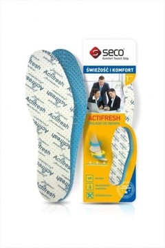 Wkładki do butów Seco Actifresh materiałowe r. 36-46