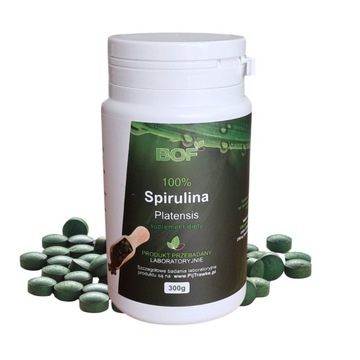 Spirulina Platensis BIO Organic Foods tabletki 1200 sztuk 300 gramów
