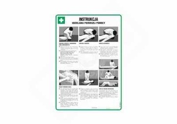 Набор для огнетушителя 100м2, табличка с инструкцией по аптечке первой помощи