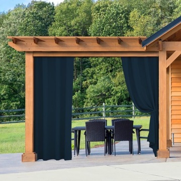 ZASŁONY OGRODOWE 155x240 WODOODPORNE ZASŁONA NA TARAS DO ALTANY TUNEL