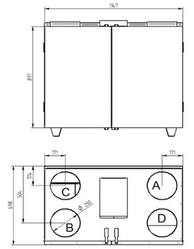 Rekuperator Wanas 815V BASIC