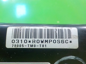 HONDA INSIGHT II 10R 5D AIRBAG ULOŽENÍ SEDADLA LEVÝ 78005-TM0-T81