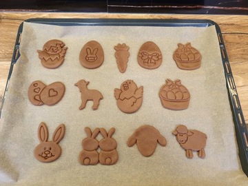 5 формочек для пасхальных пряников Набор формочек EASTER XL 5 шт.