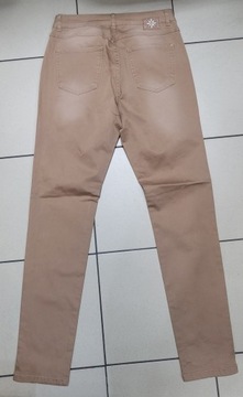 NOWOŚĆ SPODNIE PARAMI JEANS DŁUGIE SKINNY CELINE KARMELOWE 44/36-44