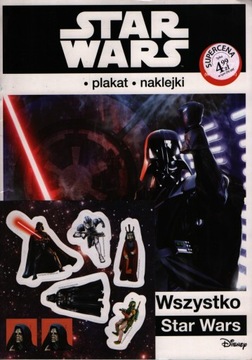 STAR WARS WSZYSTKO O STAR WARS plakat naklejki