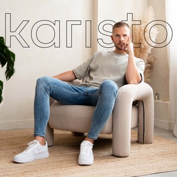 Karisto Элегантные эластичные мужские джинсы Брюки Черные джинсы размер 34