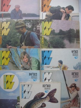 WIADOMOŚCI WĘDKARSKIE 12 numerów BDB Rocznik 1982