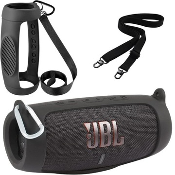 ETUI FUTERAŁ POKROWIEC CASE SILIKONOWY NA GŁOŚNIK JBL CHARGE 5 CZARNY