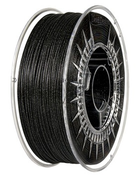 Filament PLA Galaxy Black Brokat Czarny 1,75mm 1kg