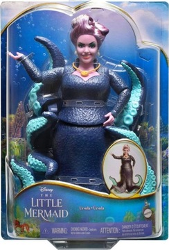 DISNEY PRINCESS MAŁA SYRENKA LALKA URSZULA URSULA CZARNY CHARAKTER
