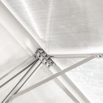 Садовая теплица из поликарбоната 5,9 м2, большой садовый туннель 1,9х3,1х2,05 м.