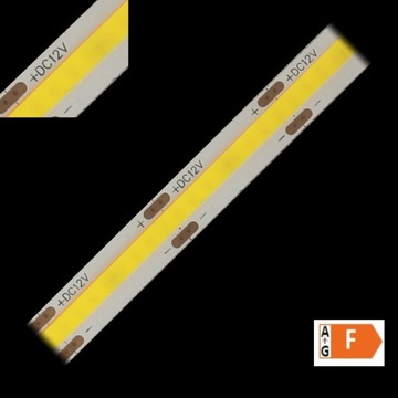 TAŚMA LED COB CIĄGŁA LINIA NEON 5M 4000K 12V NEUTR