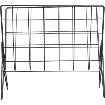 Stojak na Gazety | Gazetownik | Metalowy | Czarny | 35,5x18x31 cm