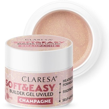 Claresa Soft&Easy Żel Budujący Champagne 90g
