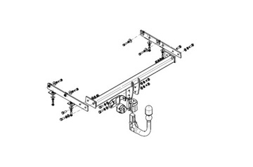 ODEPÍNACÍ ZAŘÍZENÍ(HÁK) TÁŽNÝ DO NISSAN NOTE E12 VAN 5 DRZ. 2013-2020 STEINHOF