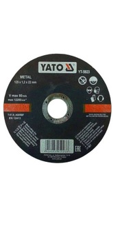 YT-5923 YATO TARCZA DO CIĘCIA METALU 125x1,2x22