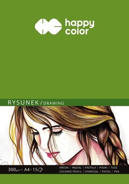 Blok do rysunku ART, 300g, A4/15 ark, Happy Color