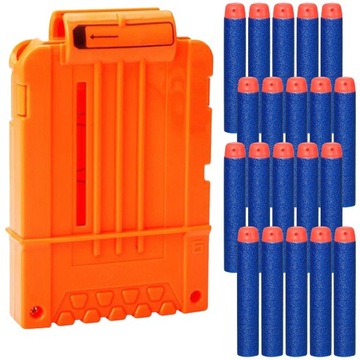 MAGAZYNEK NA STRZAŁKI PISTOLETU NERF + 20 STRZAŁEK NA STRZAŁKI POJEMNY